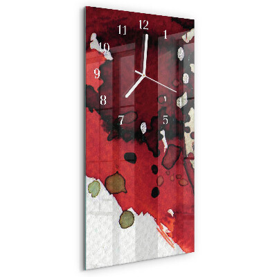 Ceas vertical de perete din sticlă Pete