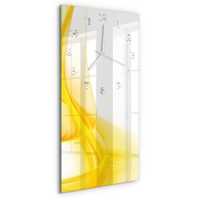 Ceas vertical de perete din sticlă Abstracție