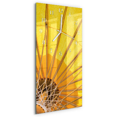 Ceas vertical de perete din sticlă Umbrelă