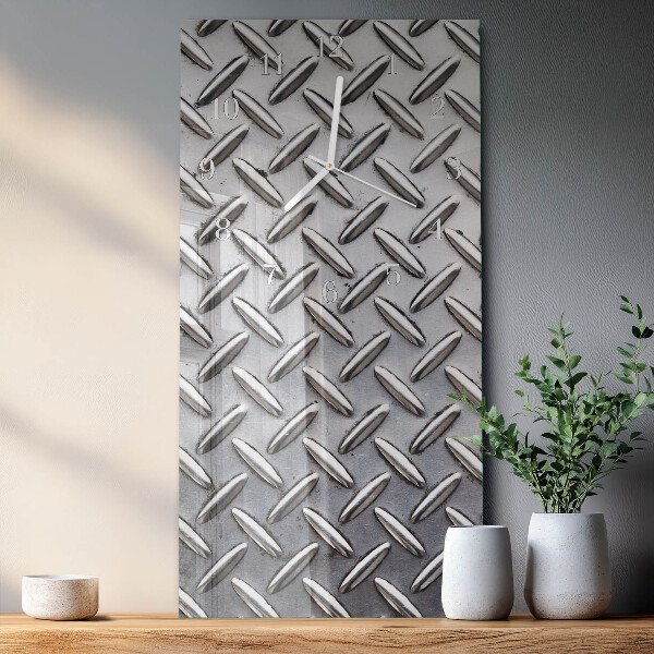 Ceas vertical de perete din sticlă Tablă metalică