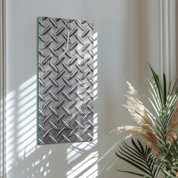 Ceas vertical de perete din sticlă Tablă metalică