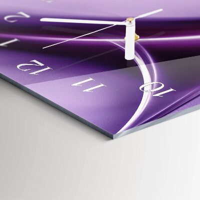 Ceas vertical de perete din sticlă Abstracție