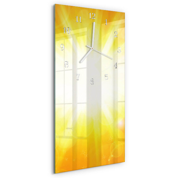 Ceas vertical de perete din sticlă Lumina soarelui