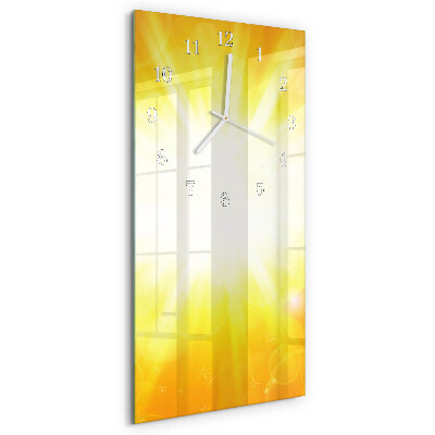 Ceas vertical de perete din sticlă Lumina soarelui