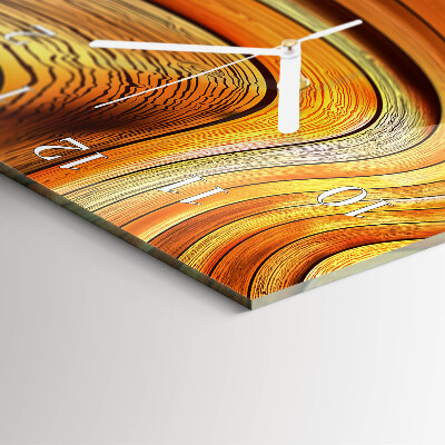 Ceas vertical de perete din sticlă Abstracție