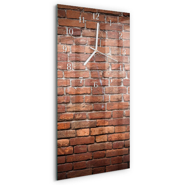 Ceas vertical de perete din sticlă Cărămidă