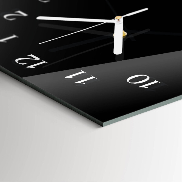 Ceas vertical de perete din sticlă Pietre de lumânare