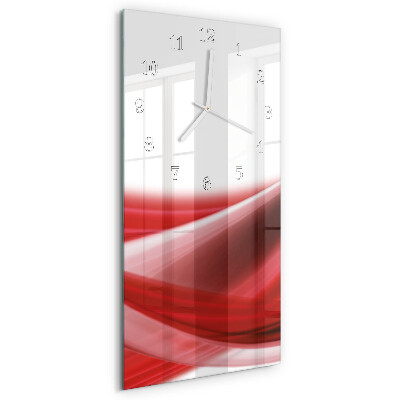 Ceas vertical de perete din sticlă Abstracție