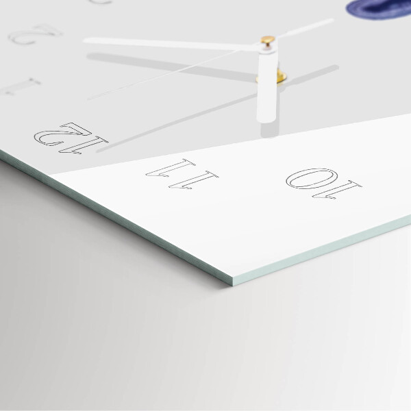 Ceas vertical de perete din sticlă Mână