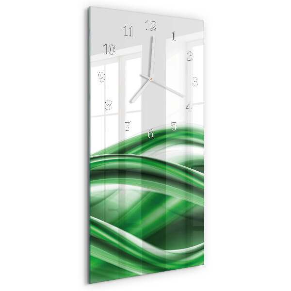 Ceas vertical de perete din sticlă Abstracție