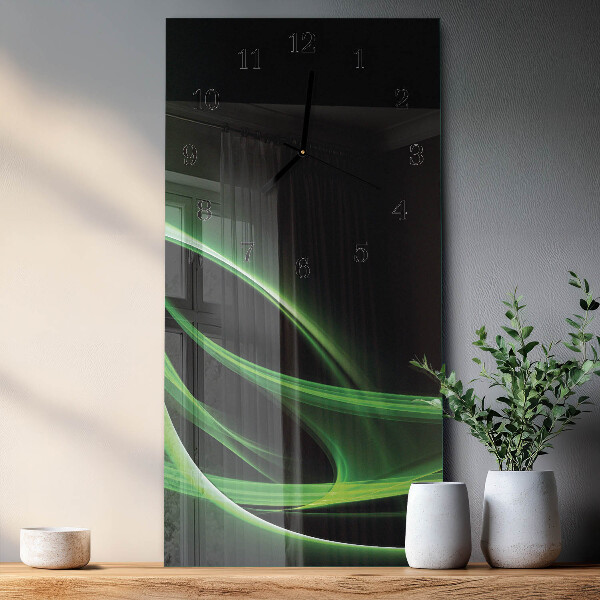 Ceas din sticlă dreptunghiular vertical Abstracție