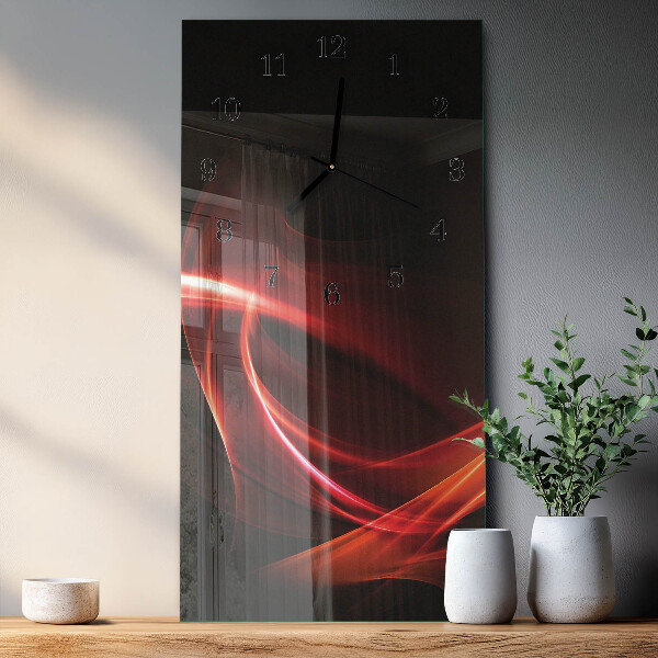 Ceas din sticlă dreptunghiular vertical Abstracție