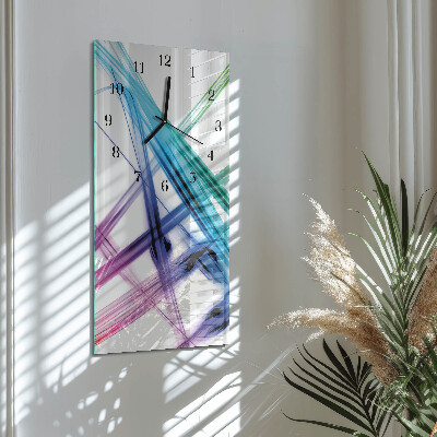 Ceas din sticlă dreptunghiular vertical Abstracție