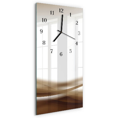 Ceas din sticlă dreptunghiular vertical Linii abstracte
