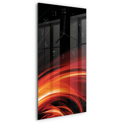 Ceas din sticlă dreptunghiular vertical Abstracție