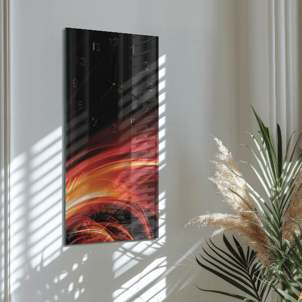 Ceas din sticlă dreptunghiular vertical Abstracție