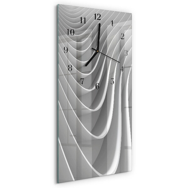 Ceas din sticlă dreptunghiular vertical Abstracție