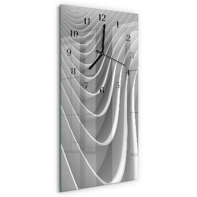 Ceas din sticlă dreptunghiular vertical Abstracție