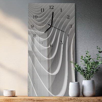 Ceas din sticlă dreptunghiular vertical Abstracție