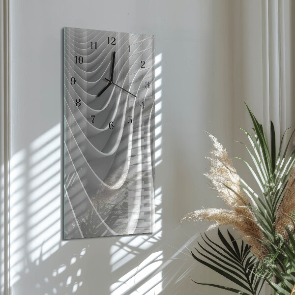 Ceas din sticlă dreptunghiular vertical Abstracție