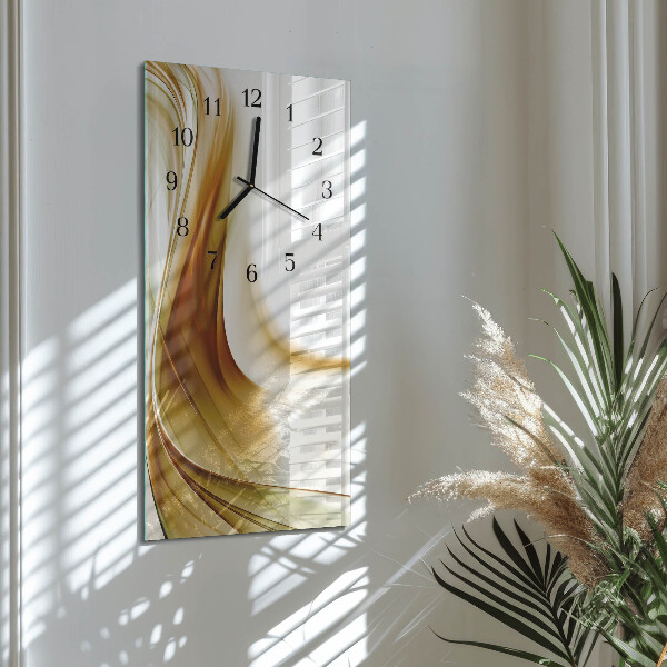 Ceas din sticlă dreptunghiular vertical Abstracție