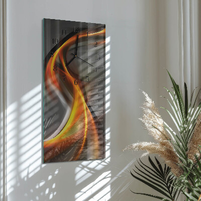Ceas din sticlă dreptunghiular vertical Abstracție