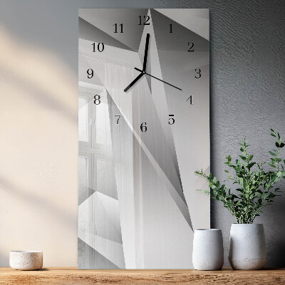 Ceas din sticlă dreptunghiular vertical Model