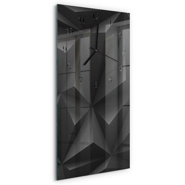 Ceas din sticlă dreptunghiular vertical Model