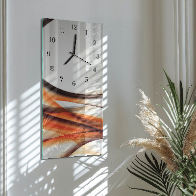 Ceas din sticlă dreptunghiular vertical Abstracție