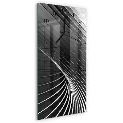 Ceas din sticlă dreptunghiular vertical Abstracție