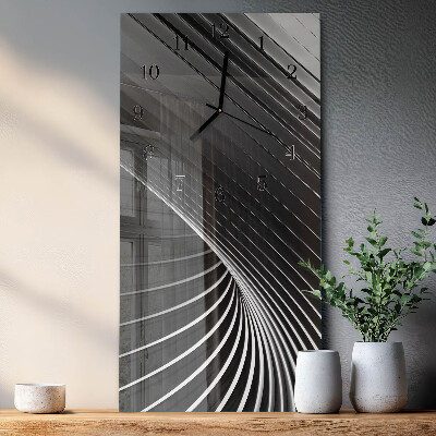 Ceas din sticlă dreptunghiular vertical Abstracție