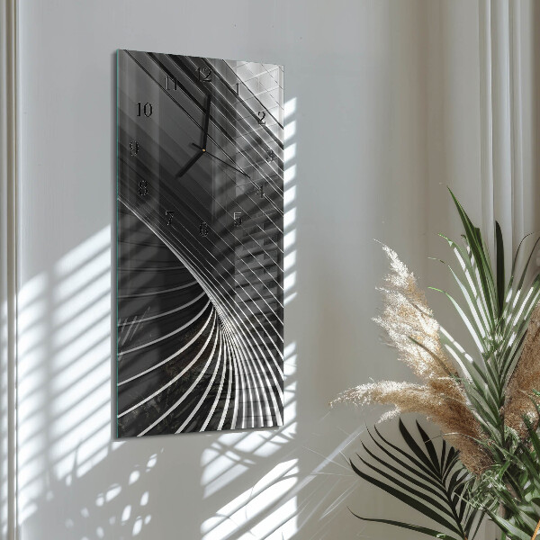Ceas din sticlă dreptunghiular vertical Abstracție