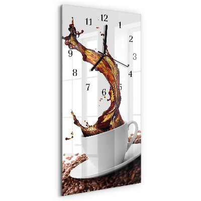 Ceas din sticlă dreptunghiular vertical Ceașcă de cafea
