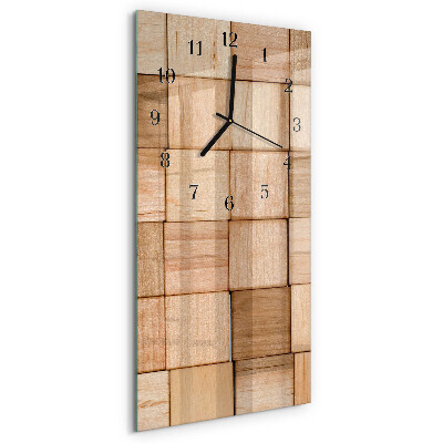 Ceas din sticlă dreptunghiular vertical Blocuri de joacă