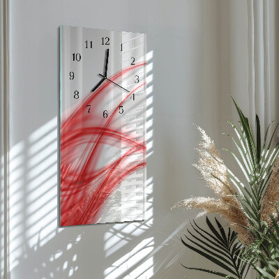 Ceas din sticlă dreptunghiular vertical Artă abstractă