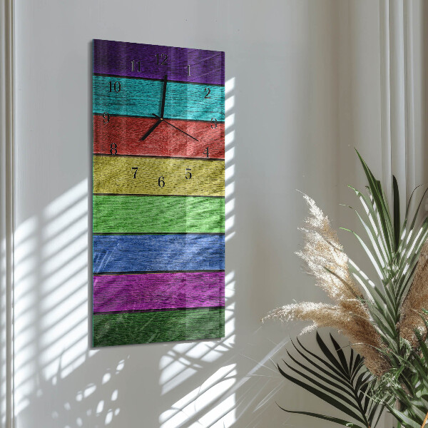 Ceas din sticlă dreptunghiular vertical Placă