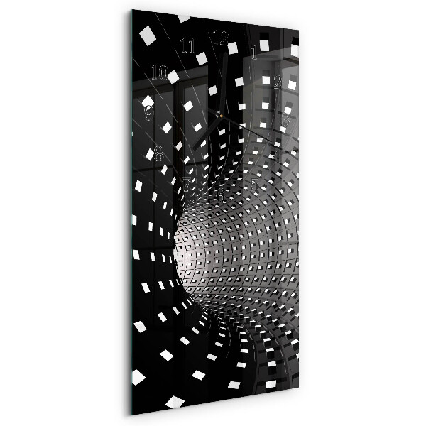 Ceas din sticlă dreptunghiular vertical Tunel