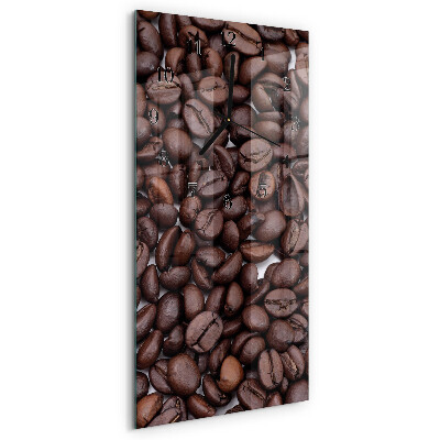 Ceas din sticlă dreptunghiular vertical Boabe de cafea