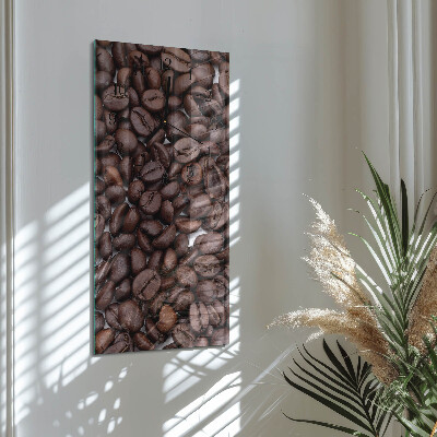 Ceas din sticlă dreptunghiular vertical Boabe de cafea