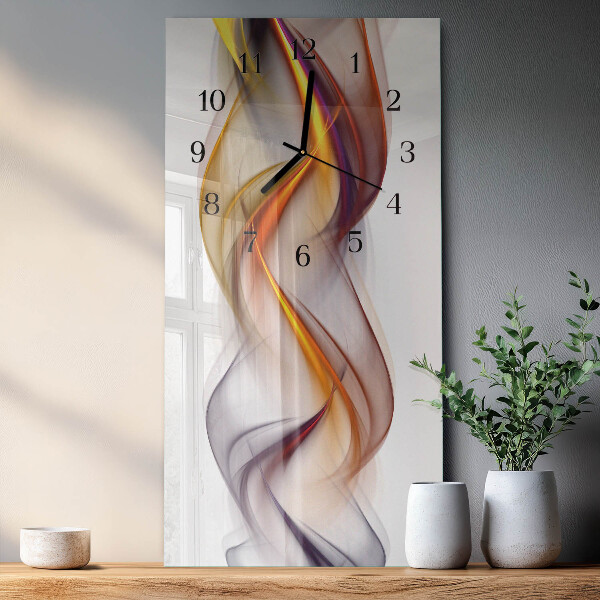 Ceas din sticlă dreptunghiular vertical Abstracție