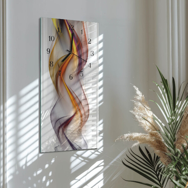 Ceas din sticlă dreptunghiular vertical Abstracție