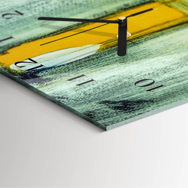 Ceas din sticlă dreptunghiular vertical Model colorat