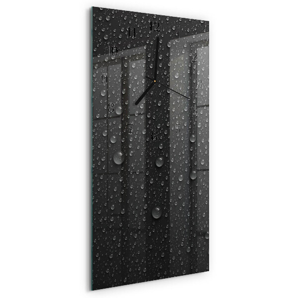 Ceas din sticlă dreptunghiular vertical Picătură