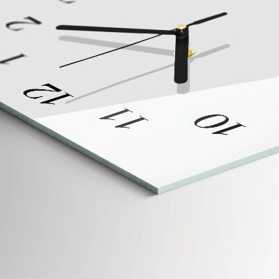 Ceas din sticlă dreptunghiular vertical Model