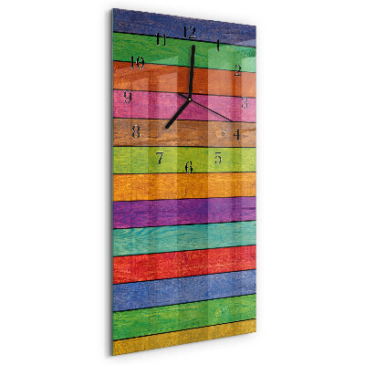 Ceas din sticlă dreptunghiular vertical Dungi