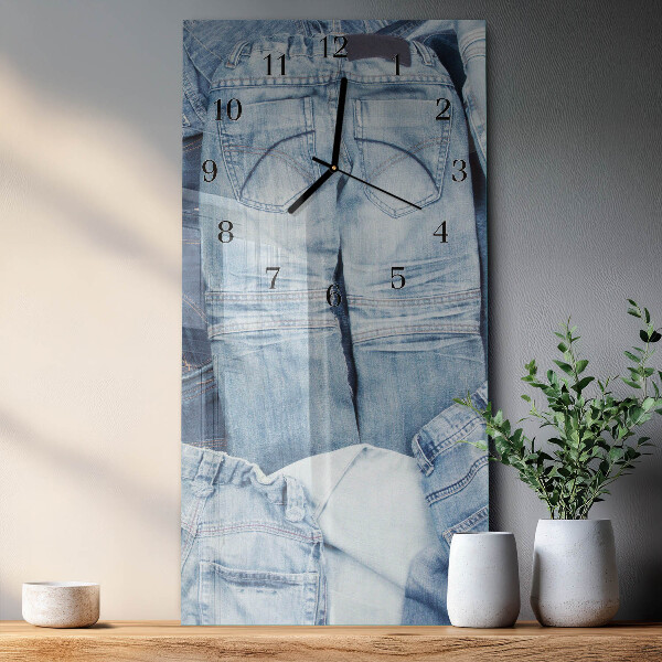 Ceas din sticlă dreptunghiular vertical Pantaloni