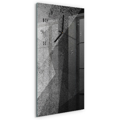 Ceas din sticlă dreptunghiular vertical Model