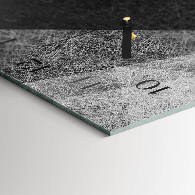 Ceas din sticlă dreptunghiular vertical Model