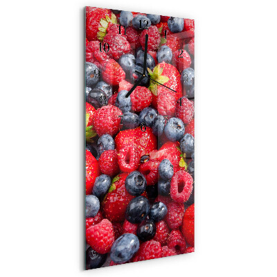 Ceas din sticlă dreptunghiular vertical Mix de fructe de pădure