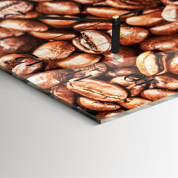 Ceas din sticlă dreptunghiular vertical Boabe de cafea